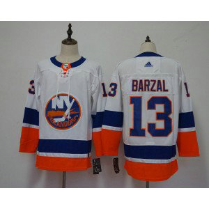 NHL Islanders 13 Mathew Barzal White Adidas Men Jersey NHL Islanders 13 Mathew Barzal White Adidas Men Jersey