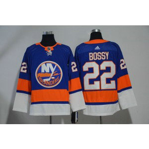 NHL Islanders 22 Mike Bossy Blue Adidas Men Jersey