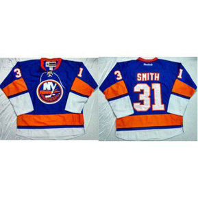 NHL Islanders 31 Billy Smith Baby Blue Home Men Jersey NHL Islanders 31 Billy Smith Baby Blue Home Men Jersey
