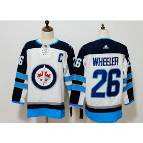 NHL Jets 26 Blake Wheeler White Adidas Men Jersey NHL Jets 26 Blake Wheeler White Adidas Men Jersey