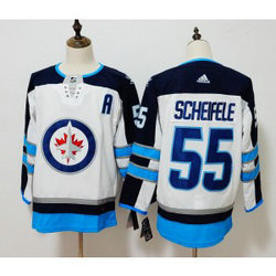 NHL Jets 55 Mark Scheifele White Adidas Men Jersey NHL Jets 55 Mark Scheifele White Adidas Men Jersey