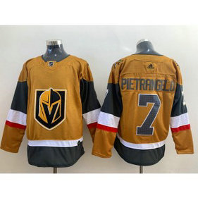 NHL Knights 7 Alex Pietrangelo Gold Adidas Men Jersey NHL Knights 7 Alex Pietrangelo Gold Adidas Men Jersey
