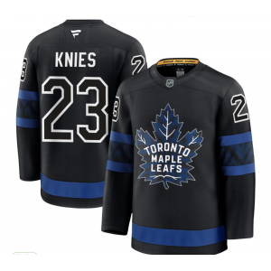 NHL Leafs 23 Knies Black New Men Jersey