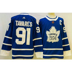 NHL Leafs 91 John Tavares Blue 2022-23 Retro Adidad Men Jersey NHL Leafs 91 John Tavares Blue 2022-23 Retro Adidad Men Jersey