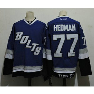 NHL Lightning 77 Victor Hedman Blue Men Jersey NHL Lightning 77 Victor Hedman Blue Men Jersey
