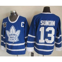 NHL Maple Leafs 13 Mats Sundin Blue 75th CCM Throwback Men Jersey NHL Maple Leafs 13 Mats Sundin Blue 75th CCM Throwback Men Jersey