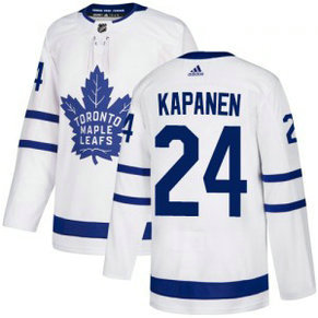 NHL Maple Leafs 24 Kasperi Kapanen White Adidas Men Jersey NHL Maple Leafs 24 Kasperi Kapanen White Adidas Men Jersey