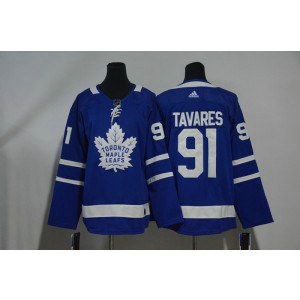 NHL Maple Leafs 91 John Tavares Adidas Blue Youth Jersey