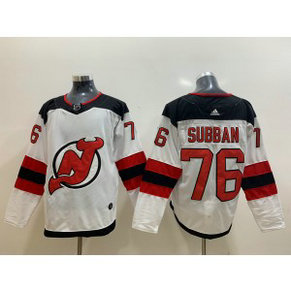NHL New Jersey Devils 76 P.K. Subban White Adidas Men Jersey NHL New Jersey Devils 76 P.K. Subban White Adidas Men Jersey