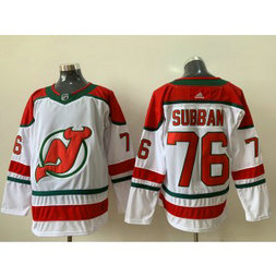 NHL New Jersey Devils 76 P.K. Subban White Alternate Adidas Men Jersey
