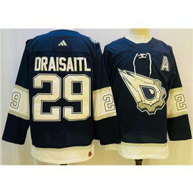 NHL Oilers 29 Leon Draisaitl Navy White Adidas Men Jersey NHL Oilers 29 Leon Draisaitl Navy White Adidas Men Jersey