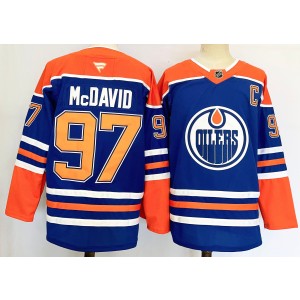 NHL Oilers 97 Connor McDavid Blue 2024 New Adidas Men Jersey NHL Oilers 97 Connor McDavid Blue 2024 New Adidas Men Jersey