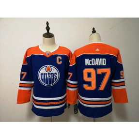 NHL Oilers 97 Connor McDavid Blue Alternate Adidas Youth Jersey NHL Oilers 97 Connor McDavid Blue Alternate Adidas Youth Jersey