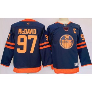 NHL Oilers 97 Connor McDavid Navy Adidas Youth Jersey NHL Oilers 97 Connor McDavid Navy Adidas Youth Jersey