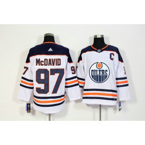 NHL Oilers 97 Connor McDavid White Adidas Men Jersey NHL Oilers 97 Connor McDavid White Adidas Men Jersey