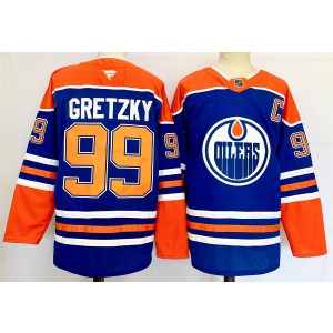 NHL Oilers 99 Wayne Gretzky Blue 2024 New Adidas Men Jersey NHL Oilers 99 Wayne Gretzky Blue 2024 New Adidas Men Jersey