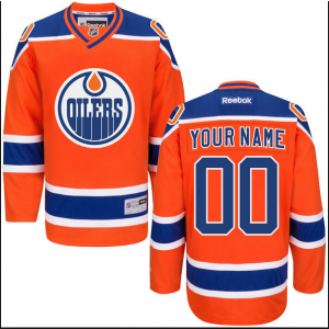 NHL Oilers Orange Customized Men Jersey NHL Oilers Orange Customized Men Jersey