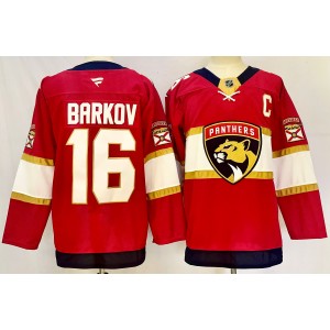 NHL Panthers 16 Aleksander Barkov Red 2024 New Fanatics Men Jersey NHL Panthers 16 Aleksander Barkov Red 2024 New Fanatics Men Jersey