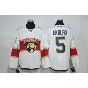 NHL Panthers 5 Aaron Ekblad White New Logo Men Jersey NHL Panthers 5 Aaron Ekblad White New Logo Men Jersey