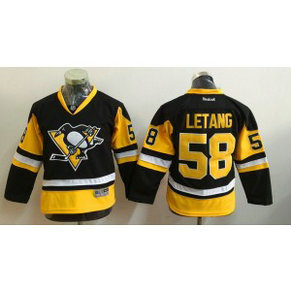 NHL Penguins 58 Kris Letang Black Reebok Youth Jersey NHL Penguins 58 Kris Letang Black Reebok Youth Jersey