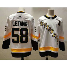 NHL Penguins 58 Kris Letang White 2020 New Adidas Men Jersey NHL Penguins 58 Kris Letang White 2020 New Adidas Men Jersey