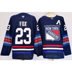NHL Rangers 23 Fox Navy 2024 New Adidas Men Jersey NHL Rangers 23 Fox Navy 2024 New Adidas Men Jersey