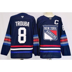 NHL Rangers 8 Jacob Trouba Navy 2024 New Adidas Men Jersey NHL Rangers 8 Jacob Trouba Navy 2024 New Adidas Men Jersey