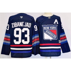 NHL Rangers 93 Mika Zibanejad Blue 2024 New Adidas Men Jersey NHL Rangers 93 Mika Zibanejad Blue 2024 New Adidas Men Jersey