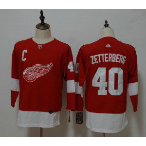NHL Red Wings 40 Henrik Zetterberg Red Adidas Youth Jersey