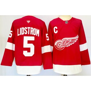 NHL Red Wings 5 Lidstrom Red 2024 New Adidas Men Jersey NHL Red Wings 5 Lidstrom Red 2024 New Adidas Men Jersey