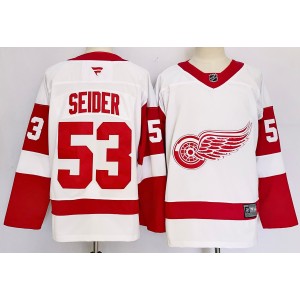 NHL Red Wings 53 SEIDER White 2024 New Adidas Men Jersey NHL Red Wings 53 SEIDER White 2024 New Adidas Men Jersey