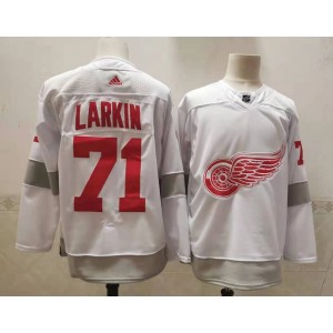 NHL Red Wings 71 Dylan Larkin White 2020 New Adidas Men Jersey NHL Red Wings 71 Dylan Larkin White 2020 New Adidas Men Jersey