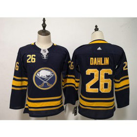 NHL Sabres 26 Rasmus Dahlin Navy Adidas Women Jersey