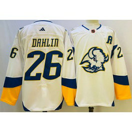 NHL Sabres 26 Rasmus Dahlin White 2022-23 Retro Adidas Men Jersey NHL Sabres 26 Rasmus Dahlin White 2022-23 Retro Adidas Men Jersey