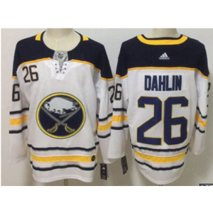 NHL Sabres 26 Rasmus Dahlin White Adidas Men Jersey