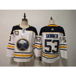 NHL Sabres 53 Jeff Skinner White Adidas Men Jersey