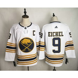 NHL Sabres 9 Jack Eichel White 50th anniversary Adidas Men Jersey NHL Sabres 9 Jack Eichel White 50th anniversary Adidas Men Jersey