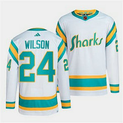 NHL Sharks 24 Doug Wilson White 2022-23 Retro Adidas Men Jersey NHL Sharks 24 Doug Wilson White 2022-23 Retro Adidas Men Jersey