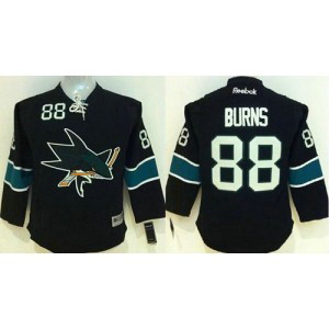 NHL Sharks 88 Brent Burns Black Youth Jersey NHL Sharks 88 Brent Burns Black Youth Jersey