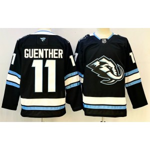 NHL Utah Mammoth 11 Dylan Guenther Black New Men Jersey