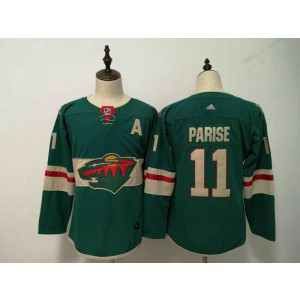 NHL Wild 11 Zach Parise Green Adidas Women Jersey