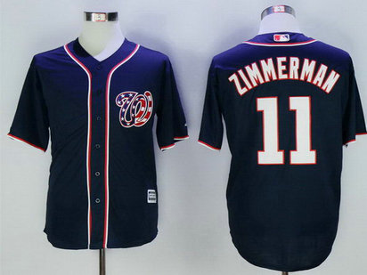 Nationals 11 Ryan Zimmerman Navy New Cool Base Jersey