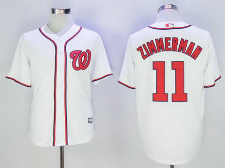 Nationals 11 Ryan Zimmerman White New Cool Base Jersey