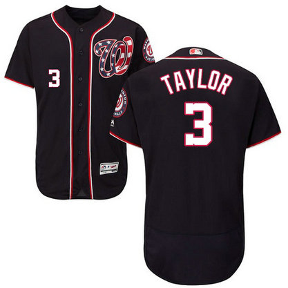 Nationals 3 Michael Taylor Navy Flexbase Jersey