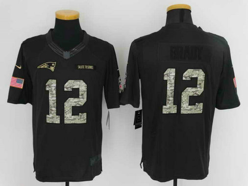 New England Patriots #12 Tom Brady Anthracite Salute To Service Limited Jersey New England Patriots #12 Tom Brady Anthracite Salute To Service Limited Jersey