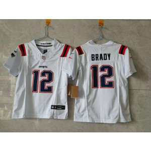 New England Patriots 12 Brady White F.U.S.E. Vapor Limited Youth Jersey New England Patriots 12 Brady White F.U.S.E. Vapor Limited Youth Jersey