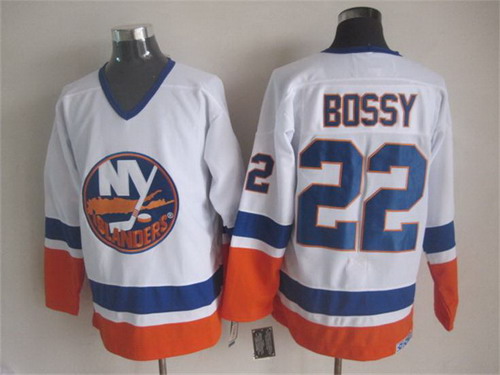 New York Islanders #22 Mike Bossy White Throwback CCM Jersey New York Islanders #22 Mike Bossy White Throwback CCM Jersey