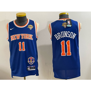 New York Knicks 11 Brunson Blue Finals Men Jersey New York Knicks 11 Brunson Blue Finals Men Jersey