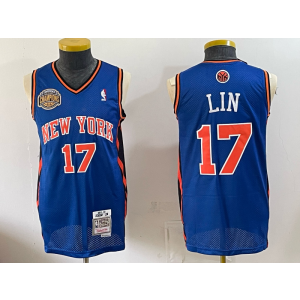 New York Knicks 17 Lin Blue Champions Men Jersey New York Knicks 17 Lin Blue Champions Men Jersey