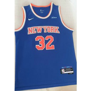 New York Knicks 32 Karl-Anthony Towns Blue Men Jersey